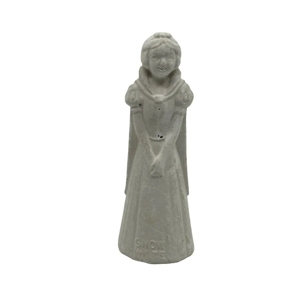 Unbranded Snow White & Dwarfs Figurine Set Unisex OS‎ Gray Good Vintage Concrete